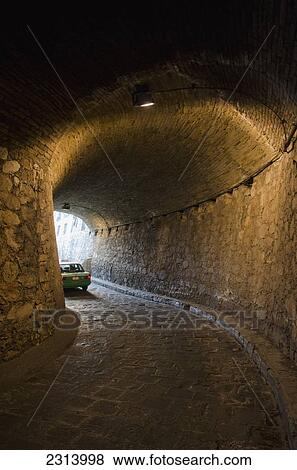 Traffic in subterranean tunnels; Guanajuato, Guanajuato, Mexico View Large Photo Image Stock Photo - Traffic in subterranean tunnels; Guanajuato, Guanajuato, Mexico. Fotosearch