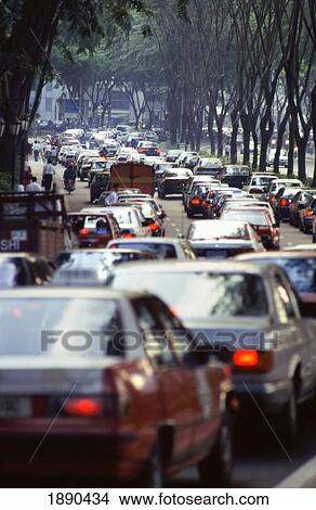Traffic Jam View Large Photo Image Picture - Traffic Jam. Fotosearch