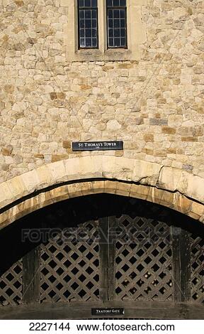 Picture - Traitors Gate At The Tower Of London, England, Uk, Europe. Fotosearch