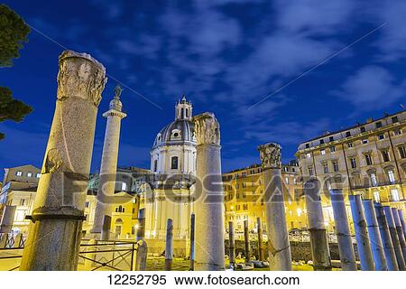 Stock Photography - Trajan's Forum; Rome, Lazio, Italy. Fotosearch