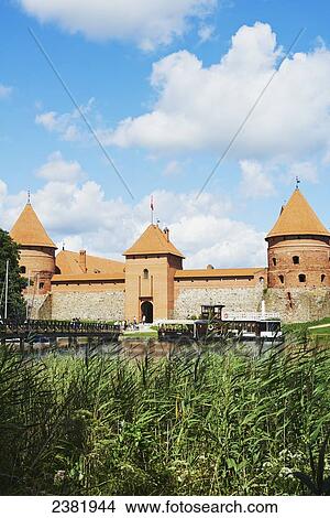 Picture - Trakai Island Castle; Trakai, Lithuania. Fotosearch