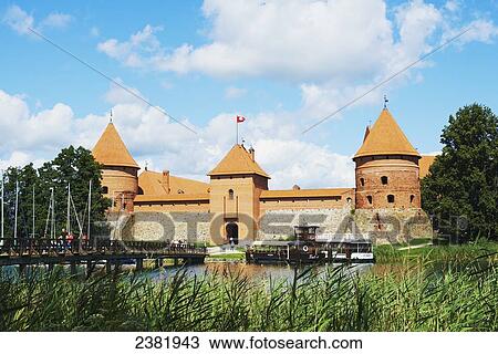 Trakai Island Castle; Trakai, Lithuania View Large Photo Image Stock Image - Trakai Island Castle; Trakai, Lithuania. Fotosearch