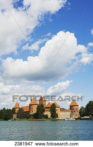 Stock Photo - Trakai Island Castle; Trakai, Lithuania. Fotosearch