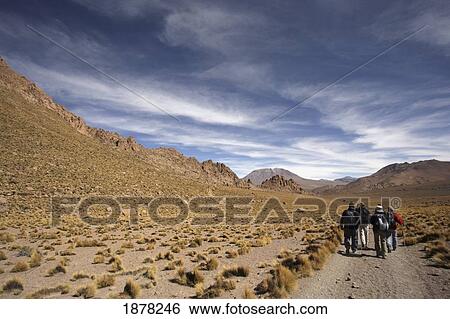 Trekkers On Copa Coya View Large Photo Image Stock Photograph - Trekkers On Copa Coya. Fotosearch