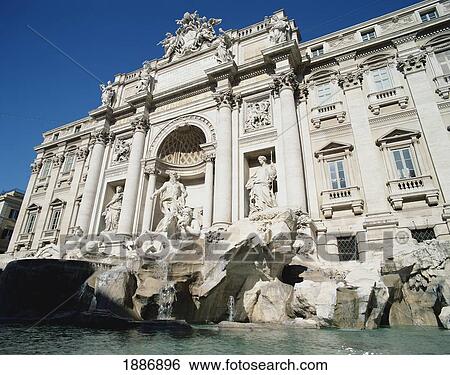Stock Photograph - Trevi Fountain, Piazza Di Trevi. Fotosearch