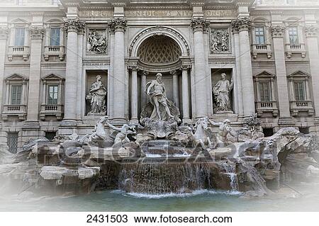 Trevi fountain; Rome, Italy View Large Photo Image Stock Image - Trevi fountain; Rome, Italy. Fotosearch