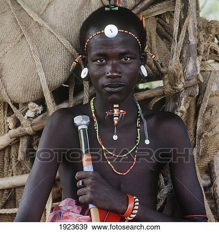 Stock Photo - Tribesman In Traditional Dress. Fotosearch