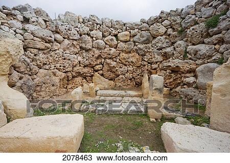Trilithon Altar In Apse 2 Of The Ggantija Temples (3600 - 3200 B. C. ), Gozo Island, Malta View Large Photo Image Stock Image - Trilithon Altar In Apse 2 Of The Ggantija Temples (3600 - 3200 B. C. ), Gozo Island, Malta. Fotosearch
