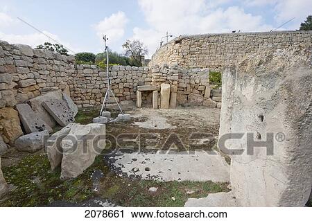 Trilithon, Tarxien Temples, Malta View Large Photo Image Stock Image - Trilithon, Tarxien Temples, Malta. Fotosearch