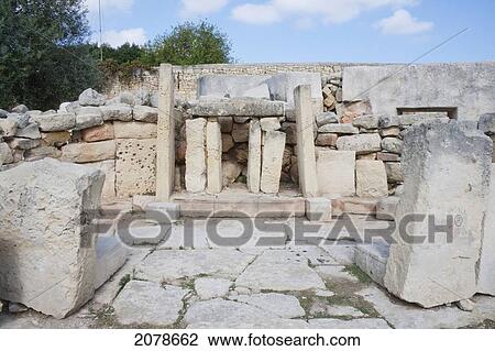 Trilithon, Tarxien Temples, Malta View Large Photo Image Stock Image - Trilithon, Tarxien Temples, Malta. Fotosearch
