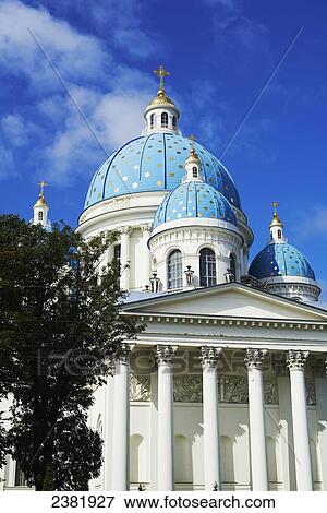 Trinity Cathedral also known as Troitsky Cathedral; St. Petersburg, Russia View Large Photo Image Stock Photo - Trinity Cathedral also known as Troitsky Cathedral; St. Petersburg, Russia. Fotosearch