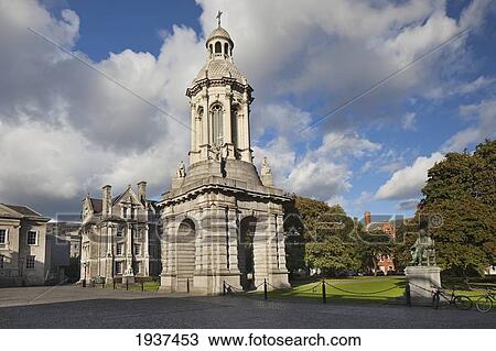 Trinity College Showing Library Square And Campanile Bell Tower As Taken From Parliament Square; Dublin County Dublin Ireland View Large Photo Image Stock Image - Trinity College Showing Library Square And Campanile Bell Tower As Taken From Parliament Square; Dublin County Dublin Ireland. Fotosearch