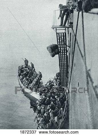 Troops And Stores Being Landed In Gallipoli From A British Ship During World War I. From The Illustrated War News 1915. View Large Photo Image Stock Photo - Troops And Stores Being Landed In Gallipoli From A British Ship During World War I. From The Illustrated War News 1915.. Fotosearch