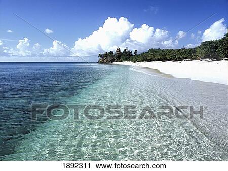 Stock Image - Tropical Beach. Fotosearch