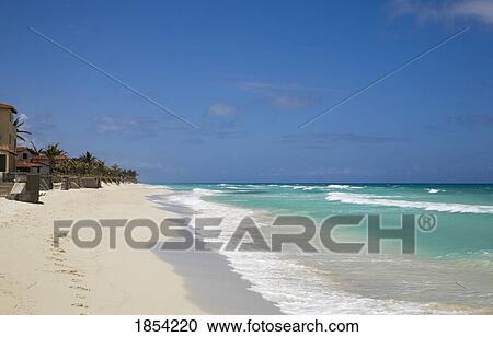 Stock Image - Tropical Beach, Varadero, Matanzas, Cuba. Fotosearch