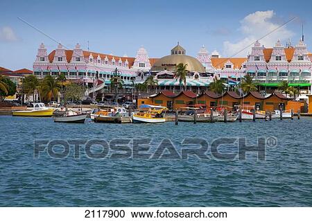 Tropical Cruise Port Caribbean Marina; Oranjestad Aruba View Large Photo Image Stock Image - Tropical Cruise Port Caribbean Marina; Oranjestad Aruba. Fotosearch