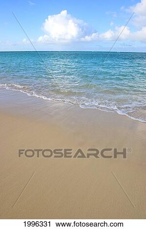 Tropical Sandy Beach And Ocean In Late Afternoon View Large Photo Image Stock Image - Tropical Sandy Beach And Ocean In Late Afternoon. Fotosearch