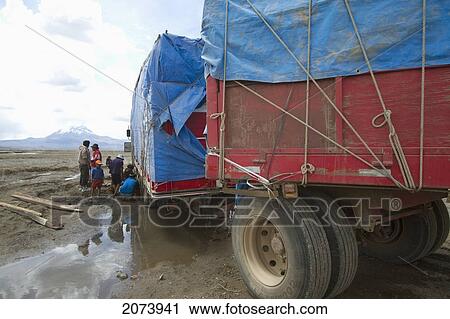 Truck Stuck In The Mud, Sajama National Park, Oruro, Bolivia View Large Photo Image Stock Image - Truck Stuck In The Mud, Sajama National Park, Oruro, Bolivia. Fotosearch