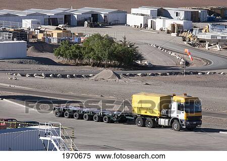 Stock Photography - Truck Used To Transport Vlt Mirrors At The European Southern Observatory In Paranal, Antofagasta Region, Chile. Fotosearch