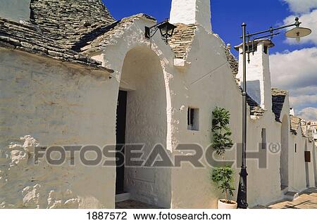 Trulli Architecture In Alberobello View Large Photo Image Stock Image - Trulli Architecture In Alberobello. Fotosearch