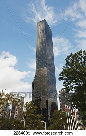 Trump World Tower Condominium Skyscraper; New York City New York Usa View Large Photo Image Stock Photography - Trump World Tower Condominium Skyscraper; New York City New York Usa. Fotosearch
