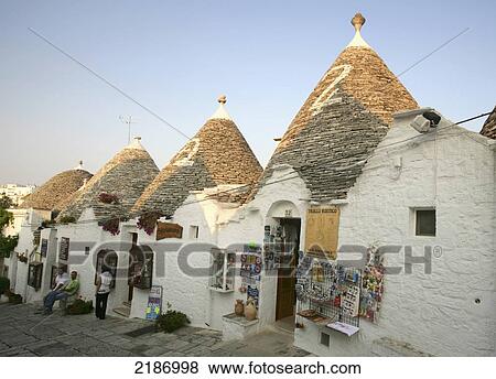 Stock Photo - Ttulli Houses In Alberobello Apulia Italy. Fotosearch