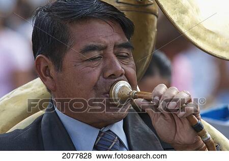 Tuba Player Playing Funeral Marches At The Holy Burial Procession On Good Friday In Antigua Guatemala, Sacatep View Large Photo Image Stock Photo - Tuba Player Playing Funeral Marches At The Holy Burial Procession On Good Friday In Antigua Guatemala, Sacatep. Fotosearch