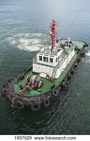 Tugboat; Busan Korea View Large Photo Image Stock Photo - Tugboat; Busan Korea. Fotosearch