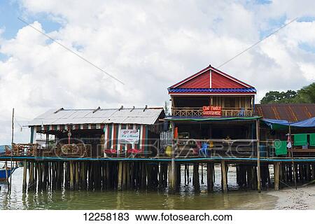Stock Image - Tui Beach on Koh Rong Island; Sihanoukville, Cambodia. Fotosearch