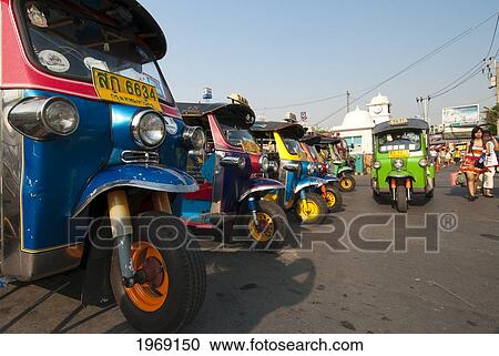 Tuk-tuks at Chatuchak Weekend Market; Bangkok, Thailand View Large Photo Image Stock Image - Tuk-tuks at Chatuchak Weekend Market; Bangkok, Thailand. Fotosearch