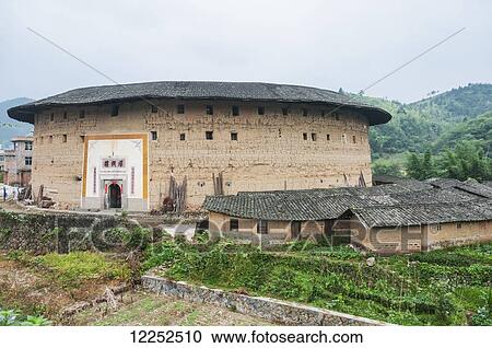 Tulou buildings from Hakka minority group were built eight centuries ago; Yongding, Fujian province, China View Large Photo Image Stock Image - Tulou buildings from Hakka minority group were built eight centuries ago; Yongding, Fujian province, China. Fotosearch
