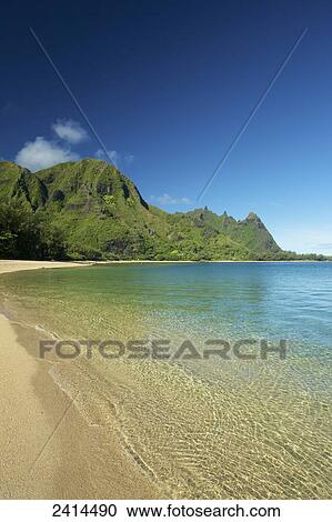 Stock Image - Tunnels beach; Kauai, Hawaii, United States of America. Fotosearch