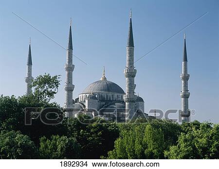 Turkey, Blue Mosque; Istanbul View Large Photo Image Picture - Turkey, Blue Mosque; Istanbul. Fotosearch