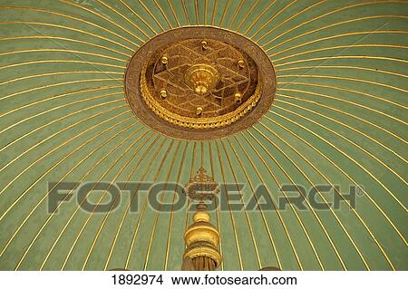 Picture - Turkey, Detail of ceiling of washing area outside Hagia Sofia; Istanbul. Fotosearch