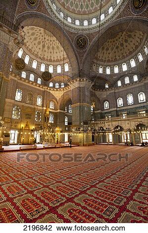 Turkey, Interior of New Mosque; Istanbul View Large Photo Image Stock Image - Turkey, Interior of New Mosque; Istanbul. Fotosearch