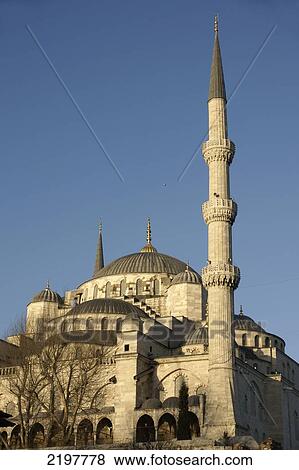 Stock Photo - Turkey, Istanbul, Exterior Of Blue Mosque Or Sultan Ahmet Camii; Sultanahmet. Fotosearch