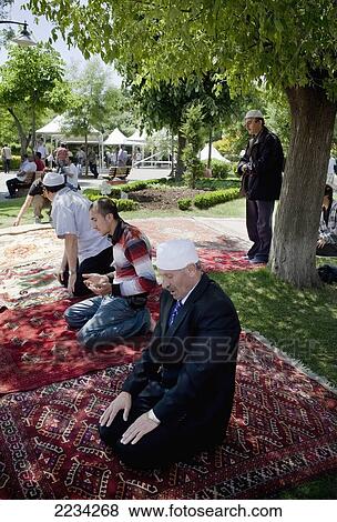 Turkey, Istanbul, People Prying In Gardens Of Blue Mosque; Sultanahmet View Large Photo Image Stock Photo - Turkey, Istanbul, People Prying In Gardens Of Blue Mosque; Sultanahmet. Fotosearch