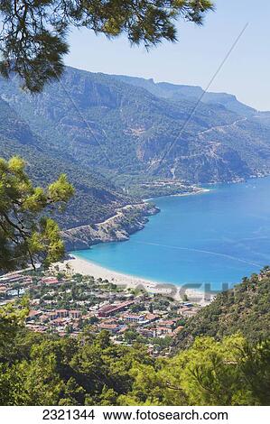 Turkey, Mugla Province, Oludeniz, Beachside resort View Large Photo Image Picture - Turkey, Mugla Province, Oludeniz, Beachside resort. Fotosearch