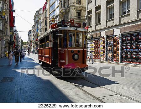 Stock Photo - Turkey, Streetcar; Istanbul. Fotosearch