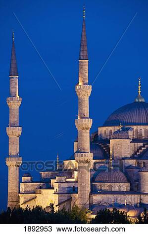 Turkey, Sultanahmet or Blue Mosque at dusk; Istanbul View Large Photo Image Stock Image - Turkey, Sultanahmet or Blue Mosque at dusk; Istanbul. Fotosearch