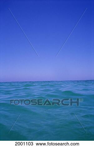 Turquoise Ocean Texture To Horizon, Cloudless Blue Sky View Large Photo Image Stock Image - Turquoise Ocean Texture To Horizon, Cloudless Blue Sky. Fotosearch