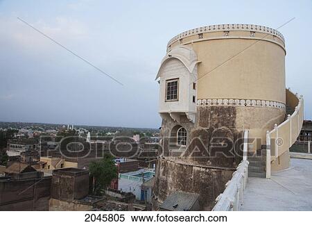Turret At Castle Mandawa, Rajasthan, India View Large Photo Image Stock Photography - Turret At Castle Mandawa, Rajasthan, India. Fotosearch