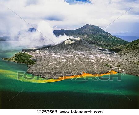 Tuvuavur Volcano; Rabaul, East New Britain, Papua New Guinea View Large Photo Image Stock Photo - Tuvuavur Volcano; Rabaul, East New Britain, Papua New Guinea. Fotosearch