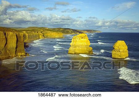 Twelve Apostles, Port Campbell, Victoria, Australia View Large Photo Image Stock Photo - Twelve Apostles, Port Campbell, Victoria, Australia. Fotosearch