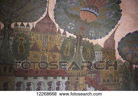 Stock Photo - Twentieth century mural at the Church of All Saints at the Pecherska Lavra (Caves Monastery; Kiev, Ukraine. Fotosearch