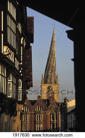 Twisted Church Spire, Chesterfield View Large Photo Image Stock Image - Twisted Church Spire, Chesterfield. Fotosearch