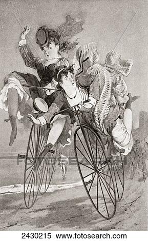Two 19th century ladies have an accident on their bicycles. From Illustrierte Sittengeschichte vom Mittelalter bis zur Gegenwart by Eduard Fuchs, published 1909. View Large Photo Image Stock Photography - Two 19th century ladies have an accident on their bicycles. From Illustrierte Sittengeschichte vom Mittelalter bis zur Gegenwart by Eduard Fuchs, published 1909.. Fotosearch
