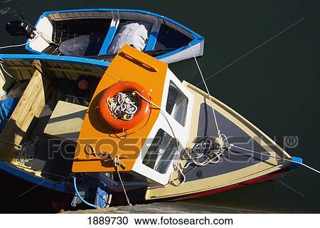 Two Boats Moored In Harbour, Aerial View View Large Photo Image Stock Image - Two Boats Moored In Harbour, Aerial View. Fotosearch