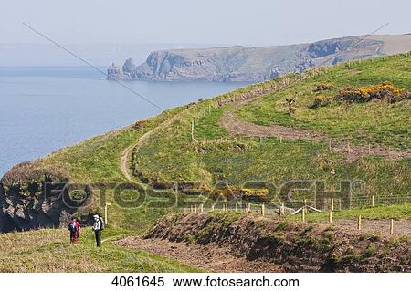 Two hikers between Marloes and Martin's Haven on Pembrokeshire Coast Path; Wales View Large Photo Image Stock Photography - Two hikers between Marloes and Martin's Haven on Pembrokeshire Coast Path; Wales. Fotosearch