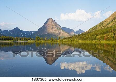 Stock Photography - Two Medicine Lake, Glacier National Park, Montana, United States Of America. Fotosearch
